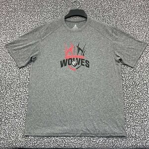 Ridgemont Wolves Shirt Men Large Gray BSN Sports Short‎ Sleeve Crew Neck L
